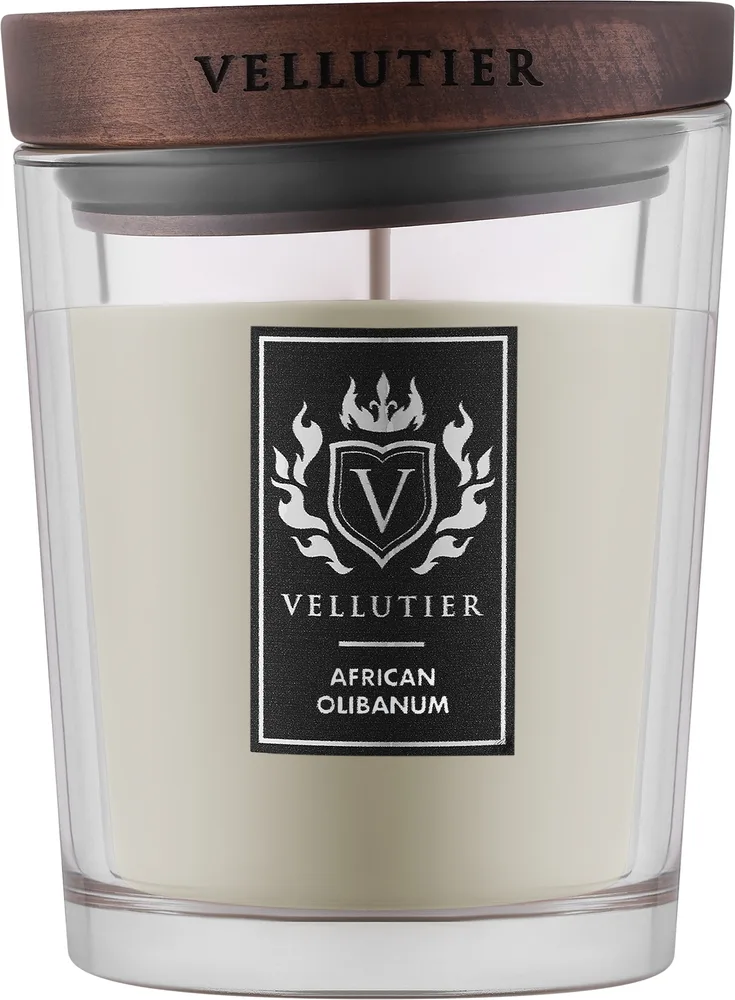 Vellutier African Olibanum / Свеча в стекле, ладан, амбра и восточные ноты