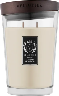 Vellutier African Olibanum / Свеча в стекле, ладан, амбра и восточные ноты, 515 г