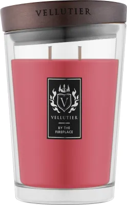 Vellutier By The Fireplace / Свеча в стекле, имбирь, корица и ваниль, 515 г