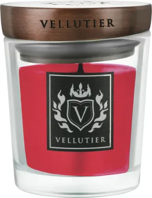 Vellutier By The Fireplace / Свеча в стекле, имбирь, корица и ваниль, 90 г