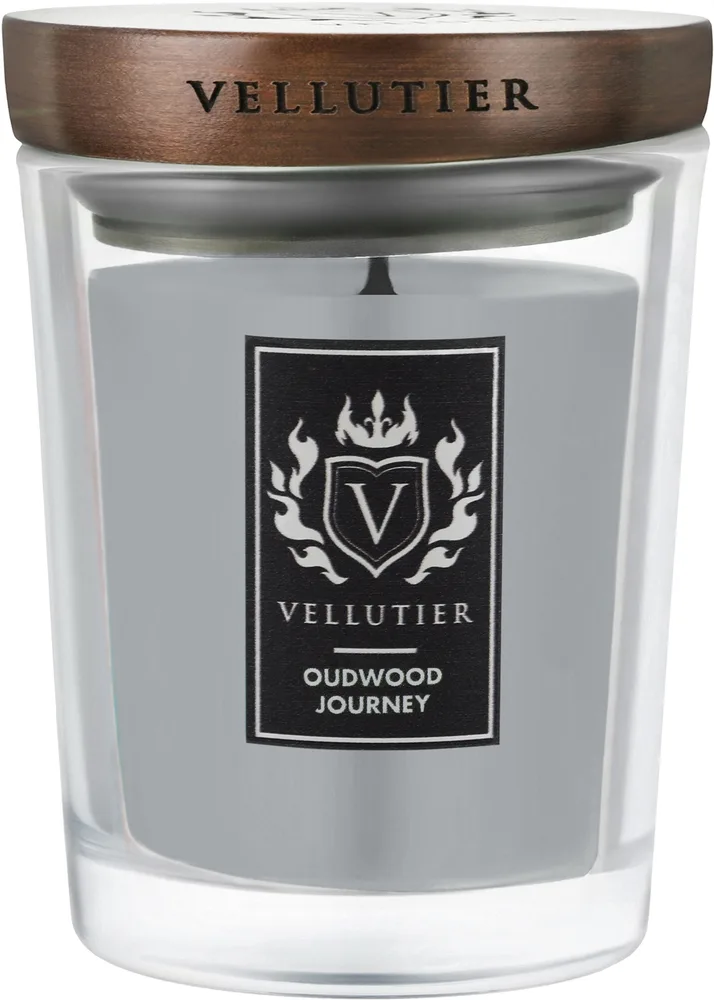Vellutier Oudwood Journey / Свеча в стекле, уд, ладан и пачули