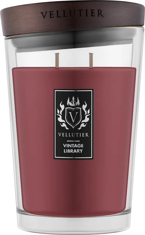 Vellutier Vintage Library / Свеча в стекле, ром, ваниль и сандал