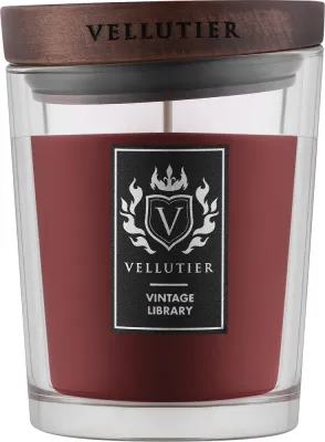 Vellutier Vintage Library / Свеча в стекле, ром, ваниль и сандал, 225 г