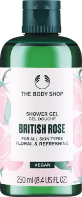 Гель для душа The Body Shop British Rose Vegan с британской розой, 250 мл