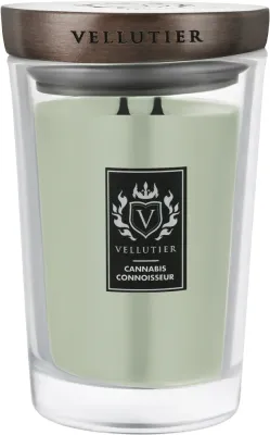 Vellutier Cannabis Connoisseur / Свеча в стекле, цитрус, травы и смолы, 515 г