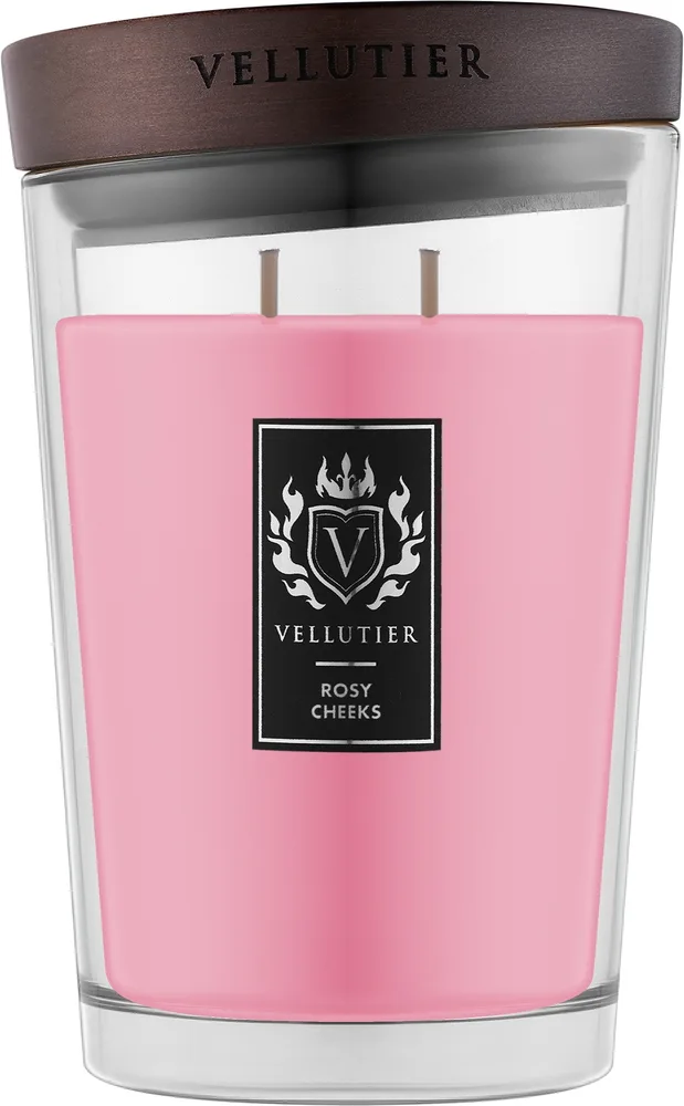 Vellutier Rosy Cheeks / Свеча в стекле, бергамот, роза и фиалка