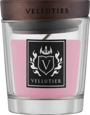 Vellutier Rosy Cheeks / Свеча в стекле, бергамот, роза и фиалка, 90 г