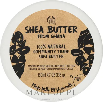 The Body Shop Shea масло ши для лица, волос и тела From Ghana Shea Butter, универсальный баттер для сухой кожи и кончиков волос, 150 мл