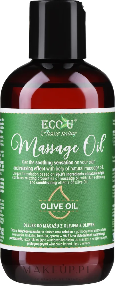 Массажное масло для тела Eco U Olive Oil с оливковым маслом и экстрактами ягод