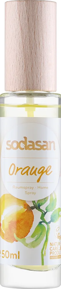 Спрей для дома Sodasan Home Spray Orange апельсин и цитрусы 50 мл