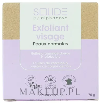 Мыло-скраб для лица Alphanova Solide Exfoliant Visage с жожоба и миндалём, 70 г