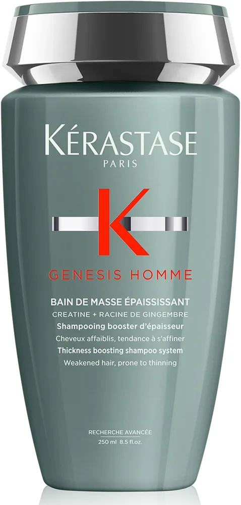 Шампунь Kerastase Genesis Homme для объёма волос и бороды у мужчин, с экстрактом имбиря, 250 мл
