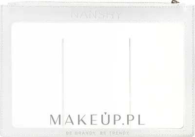 Косметичка Nanshy Clear прозрачная ПВХ белая 29х20 см