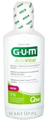 Ополаскиватель для полости рта G.U.M ActiVital Mouthwash с фтором, для защиты эмали, 500 мл