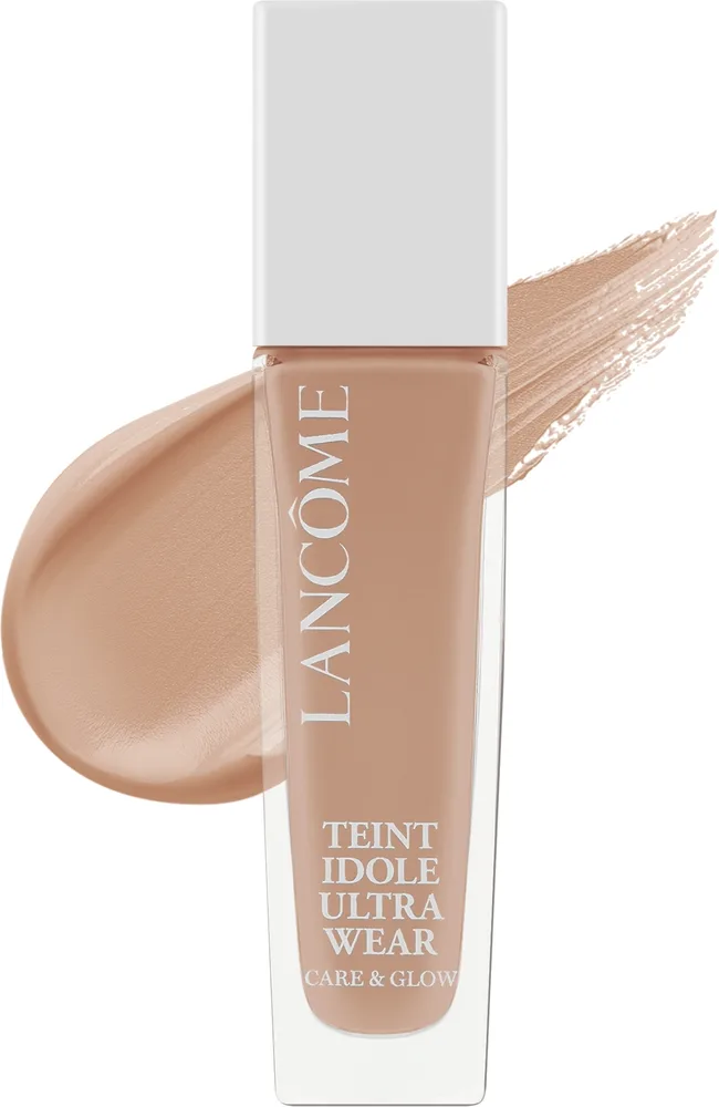 Тональный флюид Lancome Teint Idole Ultra Wear Care & Glow сияющий ухаживающий, 30 мл, оттенок 330N