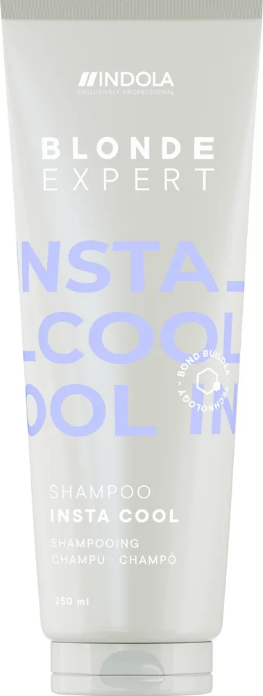 Шампунь Indola Blonde Expert Insta Cool против желтизны, с эвкалиптом и пачули, для светлых волос, 250 мл