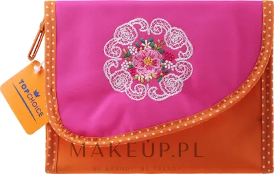 Косметичка Top Choice Mandala 98130 оранжево-розовая конверт 18,5х13,5х6 см