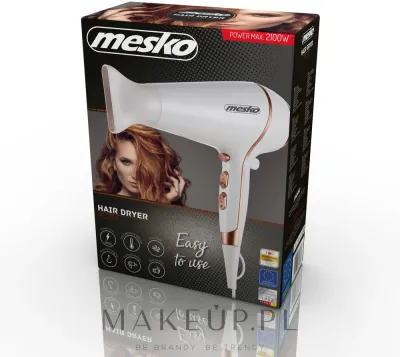 Фен Mesko AD 2250 2100 Вт, 3 температуры и 2 скорости обдува