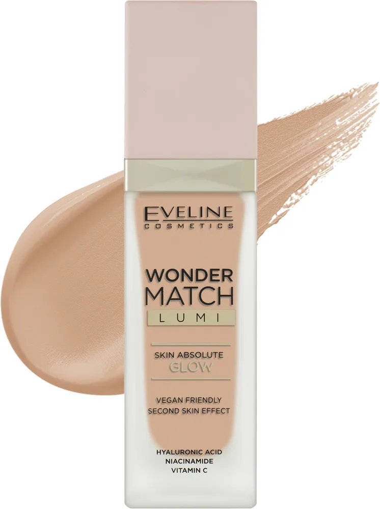 Тональный крем Eveline Cosmetics Wonder Match Lumi Foundation сияющий SPF 20, 30 мл, оттенок 25