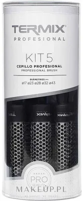 Набор щёток для моделирования волос Termix Professional Brush Kit 5, разные диаметры, нейлоновый ворс, 5 шт