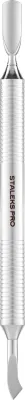 Лопатка маникюрная Staleks Pro Expert 100 Type 4.2 PE-100/4.2, пушер закругленный и изогнутое лезвие, из хирургической стали