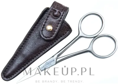 Ножницы для усов и бороды Captain Fawcett Grooming Scissors With Leather Pouch из нержавеющей стали, с кожаным чехлом, 10 см