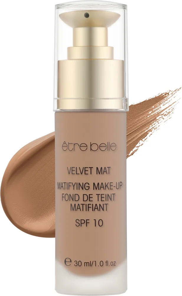Тональная основа Etre Belle Velvet Mat Make-Up матирующая бархатистая SPF 10, 30 мл, оттенок 03