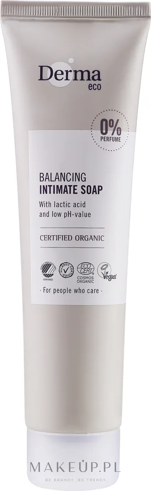 Мыло для интимной гигиены Derma Eco Balancing Intimate Soap без отдушки, 150 мл