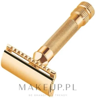Т-образная бритва Merkur 34 г Safety Razor позолоченная, с закрытым гребнем, 1 шт
