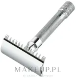 Т-образная бритва Merkur Safety Razor Open Comb 15C с открытым гребнем, для густой щетины, 1 шт — фото 1