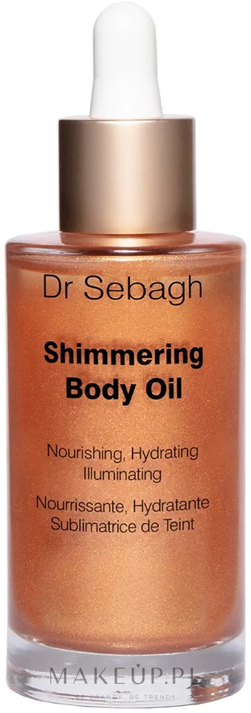 Мерцающее увлажняющее масло для тела Dr Sebagh Shimmering Body Oil с сиянием