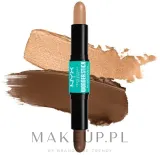 NYX Professional Makeup Kredka do konturowania 2 w 1 - Бронзер для лица NYX Wonder Stick Dual Face Highlight & Contour, оттенок 05 - Medium Tan — фото 1