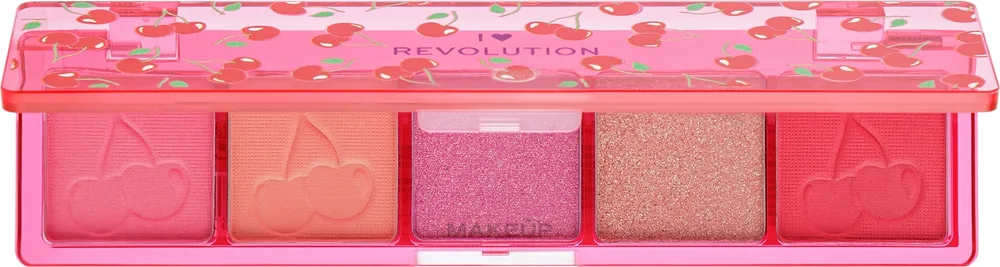 Палетка теней для век I Heart Revolution Mini Match Palette Cherry Please 5 оттенков