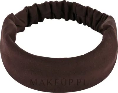 Повязка на голову MAKEUP Suede Classic из экозамши, с резинкой, коричневая, 1 шт
