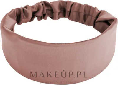 Повязка на голову MAKEUP Satin Classic прямая, атласная, пыльно-розовая, 1 шт