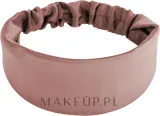 Повязка на голову MAKEUP Satin Classic прямая, атласная, пыльно-розовая, 1 шт — фото 1