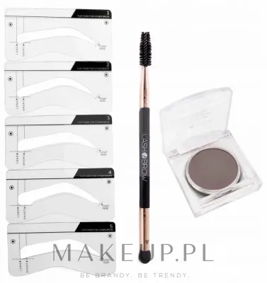 Набор для бровей Lash Brow Stamp Brows тени для бровей 2 г кисть-спонж и трафареты 5 форм