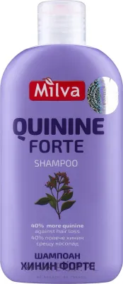 Шампунь Milva Quinine Forte против выпадения волос с хинином, для мужчин и женщин, 200 мл, Болгария