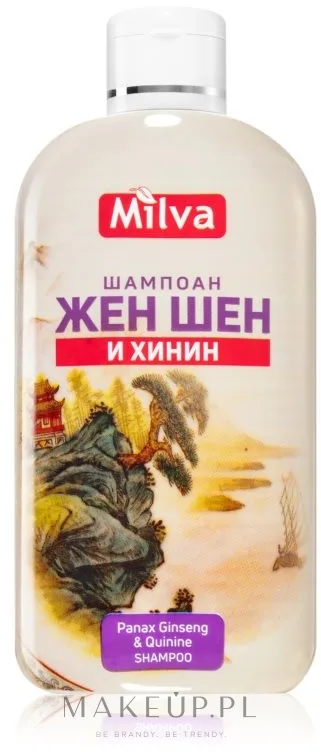 Шампунь против выпадения волос Milva Shampoo with Ginseng and Quinine укрепляющий, с женьшенем и хинином, 200 мл