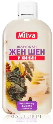 Шампунь против выпадения волос Milva Shampoo with Ginseng and Quinine укрепляющий, с женьшенем и хинином, 200 мл