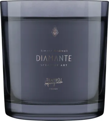 Teatro Fragranze Uniche Diamante / Свеча в стекле, дымно-сладкие древесные ноты, 180/750 г