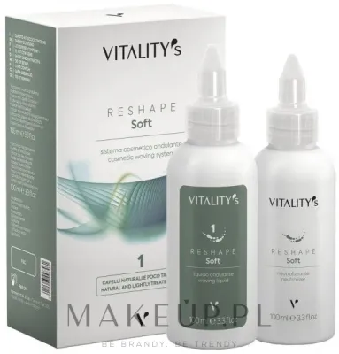Набор для долговременной завивки Vitality's Reshape Soft 1 для натуральных и светлых волос 2x100 мл