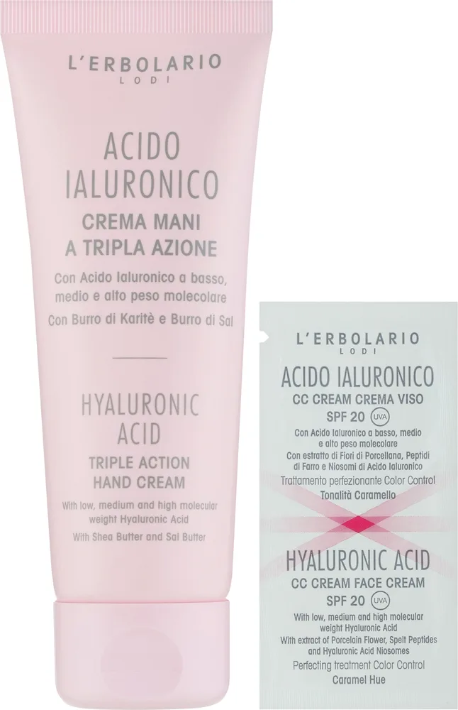 Крем для рук L'Erbolario Hyaluronic Acid Triple Action с гиалуроновой кислотой и маслом ши 75 мл