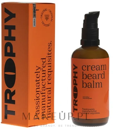 Крем-бальзам для бороды RareCraft Trophy Cream Beard Balm с маслами арганы и кокоса, 90 г