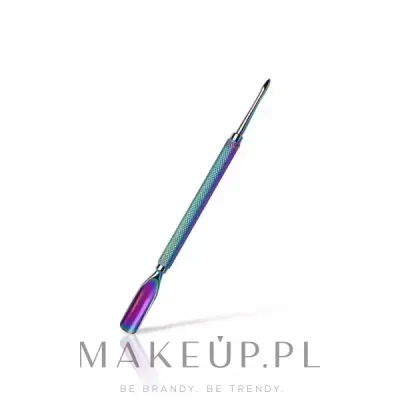 Пушер для маникюра Silcare Multicolor 113, двусторонний, с лезвием и закругленным концом, разноцветный