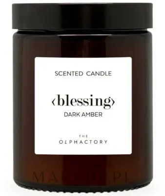 Свеча ароматическая Ambientair The Olphactory Dark Amber Scented Candle в банке, древесно-восточная, 135 г