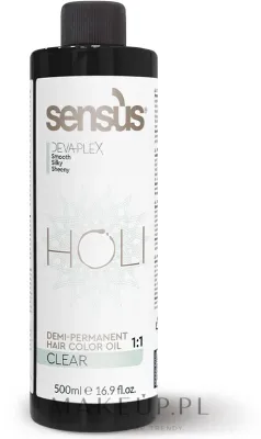Масло окрашивающее для волос Sensus Holi Demi Permanent Color Oil Clear полуперманентное, 500 мл