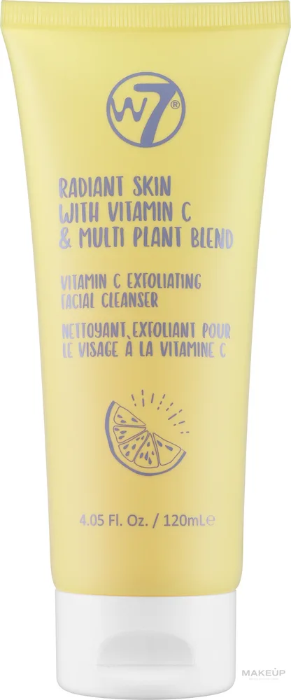 Отшелушивающий пилинг для лица W7 Radiant Skin Exfoliating Facial Cleanser, 120 мл