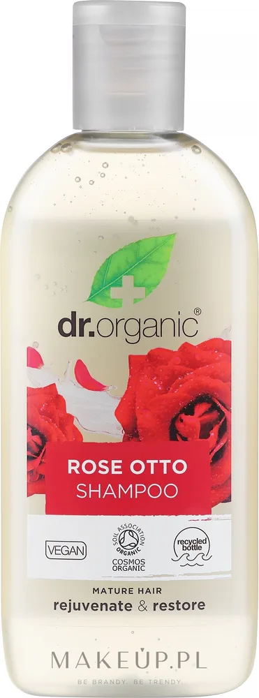 Шампунь для волос Dr Organic Bioactive Haircare Organic Rose Otto Shampoo розовый, с экстрактами ромашки и календулы
