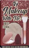 Набор аксессуаров W7 Makeup With Me пинцет спонж кисть для пудры бьюти-блендер и зеркальце — фото 1